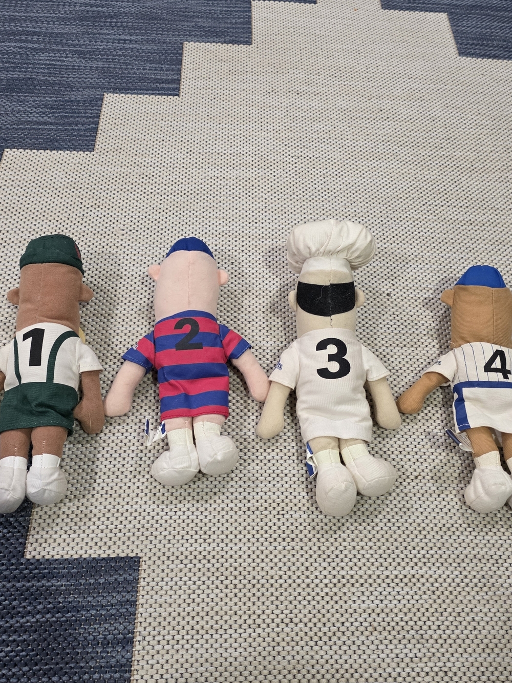Vintage Milwaukee Brewers Racing Sausages Plush Dolls - Lot of 4 (#1, #2, #3, #4 - Picture 7 of 12